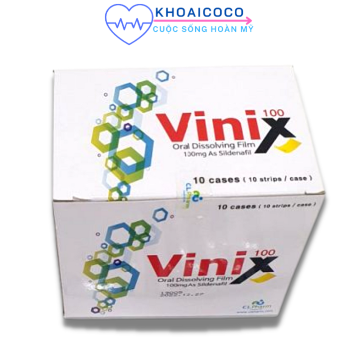 1 Box Vinix 100mg ( 10 Hộp ) 100 Strips Vinix Korea Chính Hãng Kam