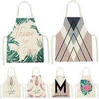 Plant Style Apron Of Children Household Cleaning Pinafore Half Apron English Letters Pattern Cooking Apron Home Custom Apron Bib