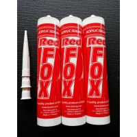 กาวซิลิโคน อคีลิค อคีลิค(Acrylic Sealant) Redfox ยาแนวกระเบื้อง อุดรอยแตกผนัง ขนาด 430กรัม(ใหญ่) อย่างดี