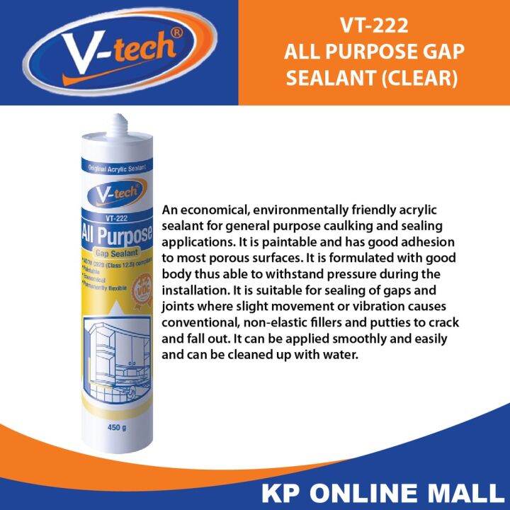 ACRYLIC SEALANT (GAP SEALANT) VT222 450GM | Lazada