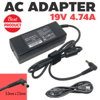 OEM ASUS อะแดปเตอร์ Asus Adapter 19V 4.74A 5.5x2.5mm 90W