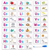 【CC】❣⊙♚  27 Words Flashcards Alphabets Cards with 1 pen  Scholastic Early Learners Educational Chidlren Kids Gifts