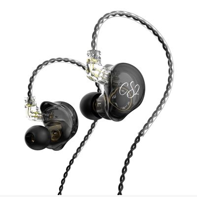 TRN CS2 High Fidelity Wired Headphones In-Ear 1DD Dynamic HIFI Subwoofer Earbuds Running Noise Cancelling Headphones