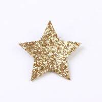 1pcs Barrette Hair Clips Star Children Bling Synthetic Shiny Girls Leather 1pcs