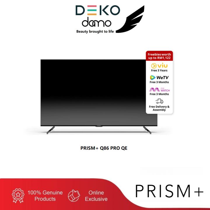 Malaysia PRISM+ Q86 PRO QE TV 86' 86 Inch Television 4K Ultra HD UHD ...