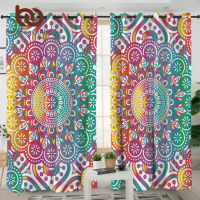 BeddingOutlet Mandala Blackout Curtain Colorful Flower Bedroom Curtain Bohemia Purple Curtains Girly Rainbow Living Room Curtain