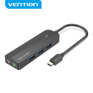 Vention USB C HUB 5 in 1 Type C 3.1 to USB3 0 Micro B 3.5mm with External