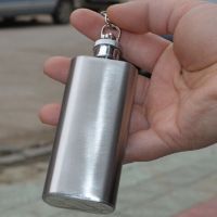 【CW】 Wine Hip Flask Alcohol Bottles Beer Rum Outdoor Flasks With Keychain