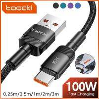 【Taotao Electronics】 Toocki 100W USB Type C 6A สายที่ชาร์จความเร็วสูงชาร์จสายไฟสำหรับ Huawei ข้อมูล P30 P40 OPPO