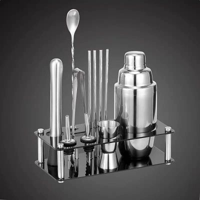 High-end Original Stainless Steel Bartending Set Base Wine Utensils Cocktail Set Household Shaker Shaker Bar Full Set of Tools[Fast delivery]