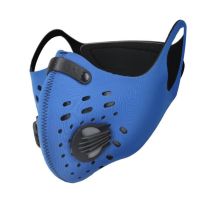 [ready stock]Cycling Face Mask Bike Active Carbon With Filter Dust Mask Breathing Valve Protective Mask