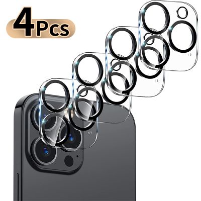 4Pcs Full Cover Protective Glass For Iphone 11 12 13 Pro Max XR X Camera Protector iphone 14 Pro Max Transparent Lens Protector