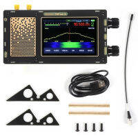 HFDY เครื่องรับ DSP SDR 3.5 "LCD แบบสัมผัสที่มีรหัส V1.10d วิทยุตัวรับสัญญาณ Malahiteam SDR 50K-2GHz สนับสนุน V3สองเสาอากาศ