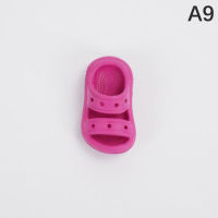 Antanciepp 1ชิ้น EVA Clog ตลกรองเท้ามินิหัวเข็มขัดสร้างสรรค์รองเท้าแตะปุ่ม DIY กระเป๋านักเรียนจี้อุปกรณ์ Sepatu Kebun