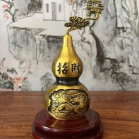 ทองแดงบริสุทธิ์ [Qilin Zhaocai Zhenzhai Gourd] สำนักงานบ้านตกแต่งเดสก์ท็อปศึกษาห้องนั่งเล่นตกแต่งระเบียง