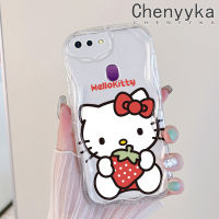 เคส Chenyyka สำหรับ OPPO F9 F9 Pro U1 Realme A7x 2 Pro เคสการ์ตูนสีสันสดใสลายเฮลโลคิตตี้ขอบเคสมือถือโปร่งใสเนื้อครีมซิลิโคนกันกระแทกเคสนิ่มแบบใสป้องกันเลนส์กล้อง