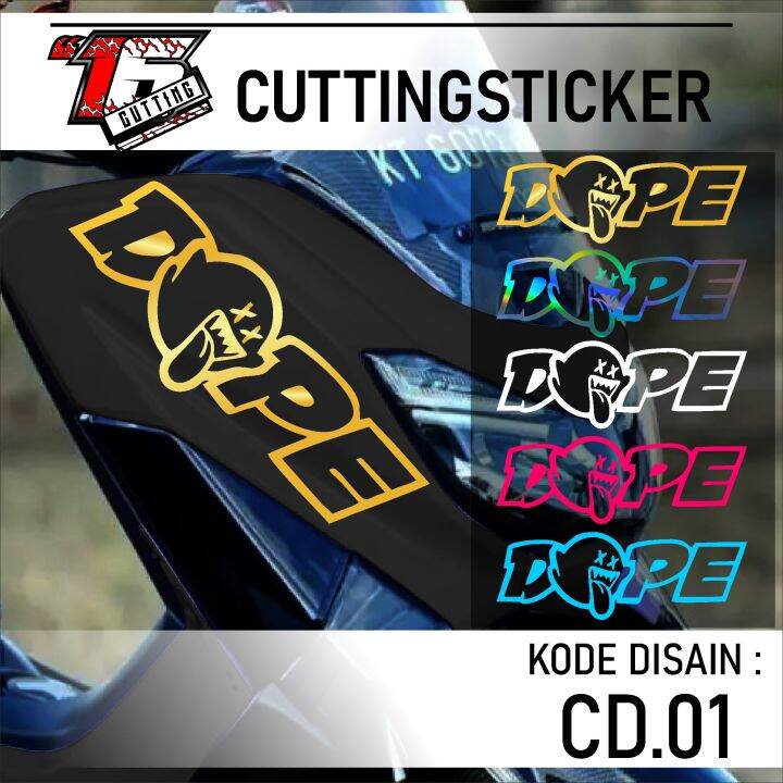 Cutting Sticker Viral Sticker Viral Dope Kartun Stiker Motor Mobil Laptop Original Schotlite