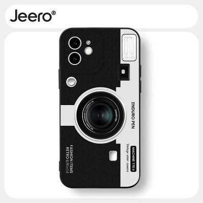 Jeero เคสไอโฟน เคสซิลิโคนนุ่มกันกระแทกน่ารักตลกสีดำ เคสโทรศัพท์ Compatible for iPhone 15 14 13 12 11 Pro Max SE 2020 X XR XS 8 7 ip 6S 6 Plus HFF3036