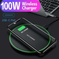 100W Wireless Charger For iPhone 14 13 12 11 Pro Xs Max Mini Xr Induction Fast Wireless Charging Pad For Samsung S22 s8 s9 s10