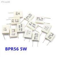 10pcs BPR56 5W 0.001 0.1 0.15 0.22 0.25 0.33 0.5 ohm Non-inductive Ceramic Cement Resistor 0.1R 0.15R 0.22R 0.25R 0.33R 0.5R