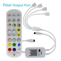 [COD]Wifi RGB LED Controller 5V-24V IR Remote Controller Dimmer WiFi Wireless Smart Music Controller ทำงานร่วมกับ APP สำหรับ RGB LED Strip