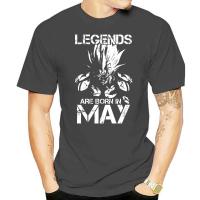 Mens T Shirt Legends Are Born In May Songoku Womens Tshirt 100% cotton T-shirt