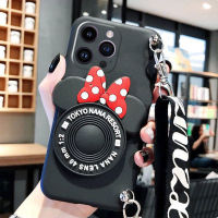 เคสนิ่ม IPhone15 Pro Max iPhone 15 Plus ที่วางโทรศัพท์รูปการ์ตูนน่ารักสุดสวยล่าสุดพร้อมซิลิโคนเข็มขัดพยุงหลังนิ่มเคสโทรศัพท์คู่รัก iPhone 15 Plus 15pro Max