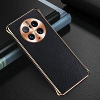 SsSuitable สำหรับ Huawei Mate50RS เคสโทรศัพท์มือถือ Mate50pro หนังวัวชั้นยอดป้องกัน MT50เคลือบอิเล็กโทรเพลท