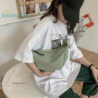 [joy]Fashion Women Canvas Pure Color Messenger Bag Casual Ladies Chest Bag Purse