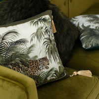 DUNXDECO Cushion Cover Decorative Pillow Case Vintage Luxury Animal Collection Jungle Leopard Print Sofa Bedding Coussin