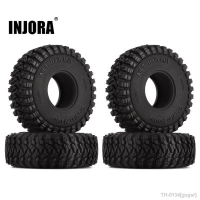 ❧✁ gsger INJORA-Pneus para Carros de Crawler RC Atualização 1:18 1:24 SCX24 TRX4M AX24 T1008 1.0 Pneus Rodas 58x20mm