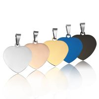 ◙◈☌ 20pcs Stainless Steel Pet ID Cat Tag Name Dog Collar Tag Personalized heart Name PhoneCustomized Double Side Anti-Lost Pet plate