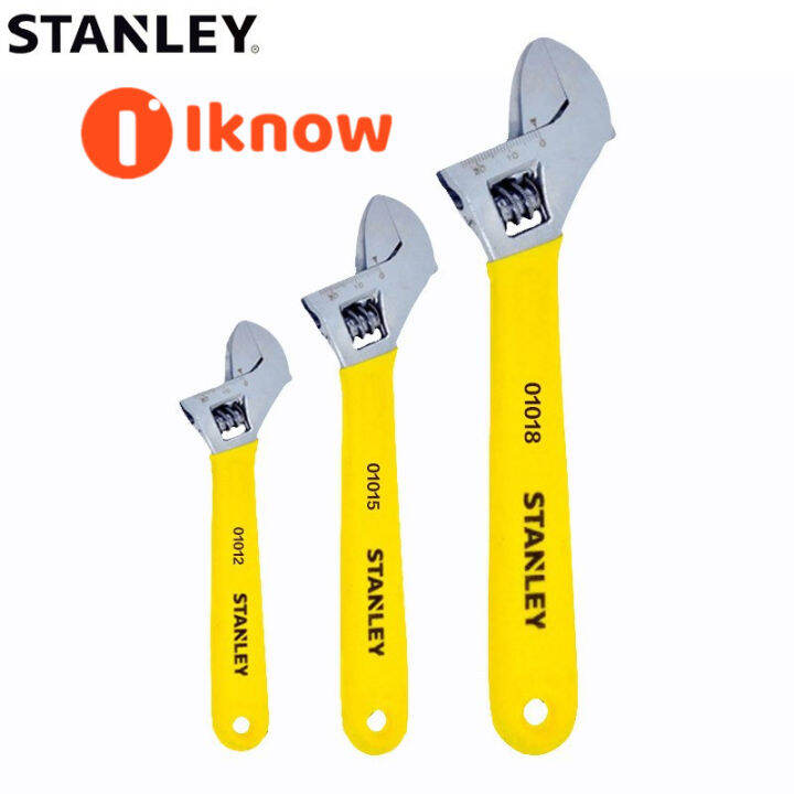 I Know Stanley B Series, Dip-Coated Handle Adjustable Wrench, Multi ...