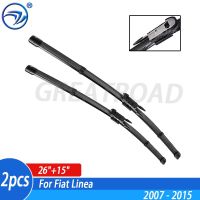 Wiper 4A Front Wiper Blades For Fiat Linea 2007 - 2015 Windshield Windscreen Front Window 26"+15"