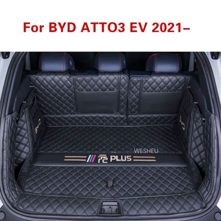 Car Trunk Mats For BYD Atto3 Yuan Plus EV 2021 2022 2023 Trunk