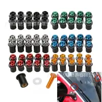 [COD] Motorcycle screw 5mm windshield universal fixed decorative nut large displacement sports car dedicated 10PCS