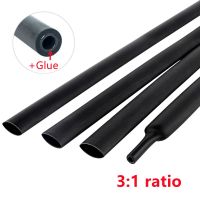 ☂▩▲ 1M/lots 3:1 Heat Shrink Tube with Glue Dual Wall Tubing Diameter 2.4/3.2/4.8/6.4/7.9/9.5/12.7mm Adhesive Lined Sleeve Wrap