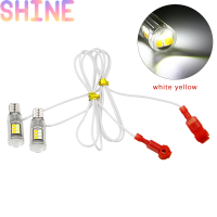 Shine ไฟรถมอเตอร์ไซค์เน้นความกว้างสีคู่ T10สัญญาณไฟเลี้ยว T15ไฟท้าย W5W 2835 16smd