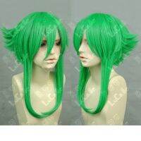 Megpoid Gumi Anti-Alice Grass Green Heat Resistant Hair Cosplay Costume Wig + Free Wig Cap