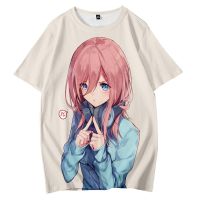 Unisex Anime The Quintessential Quintuplets T-Shirt Tee O-Neck 3d Nakano Yotsuba Itsuki Casual