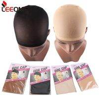 Leeons 4pcs Top Quality Wig Cap High Elastic Stocking Cap Tulle Invisible Stretch Elastic Hairnets Liner Mesh Wearing Wigs Colanders Food Strainers