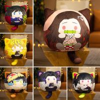 Demon Slayer คอสเพลย์ Plush Tail Zenitsu Tanjiro Inosuke Shinobu Giyu Kanao แฟนคอลเลกชันของขวัญ