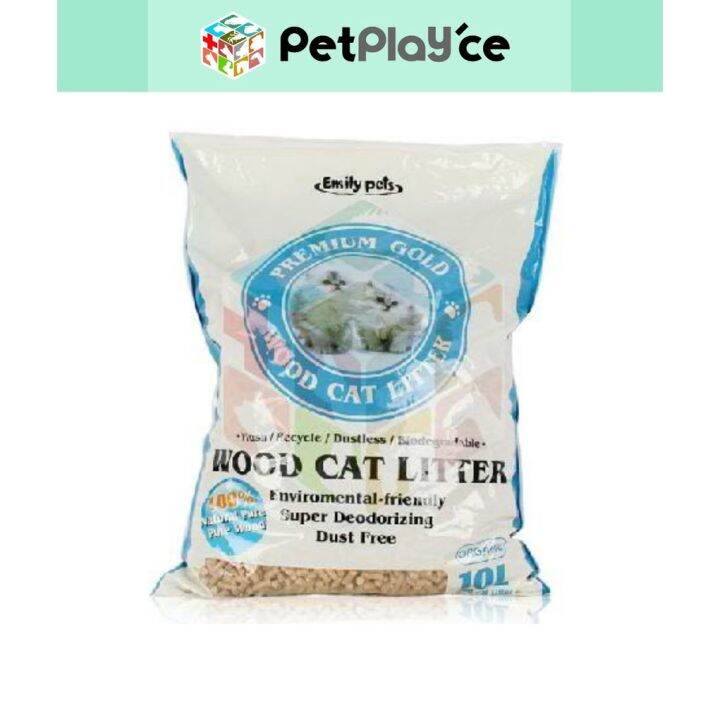 Emily s PREMIUM WOOD PELLETS Cat Litter 10L 5.5kg PP Lazada PH