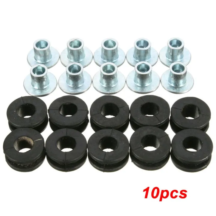 Shock absorber bushing Rubber grommets For Kawasaki Fairing 10PCS pack