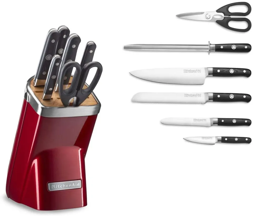 KitchenAid Classic Forged 12-Piece Candy Apple Red Cutlery Set