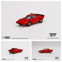 โมเดลรถ Diecast ขนาดเล็ก GT 1/64 Lancia Stratos HF Stradale Rosso Arancio