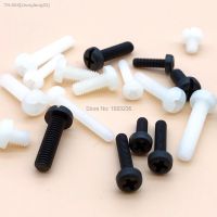 ☢✸☽ 50pcs Black White M2 M2.5 M3 M4 Plastic Nylon Hex Hexagon Standoff Spacer Male-Female Female Phillips Pan Round Head Screw Bolt