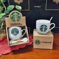 ?พร้อมส่ง? แก้ว  แก้วน้ำ ถ้วยกาแฟสตาร์บัค ถ้วยกาแฟร้อน แก้วชงกาแฟ​ ช้อน ช้อนกาแฟ ราคาถูก