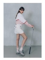 Korean Version Of MALBON Golf 23 New Spring And Summer Womens High Waist Slim Tight Sexy Professional Sports Skirt