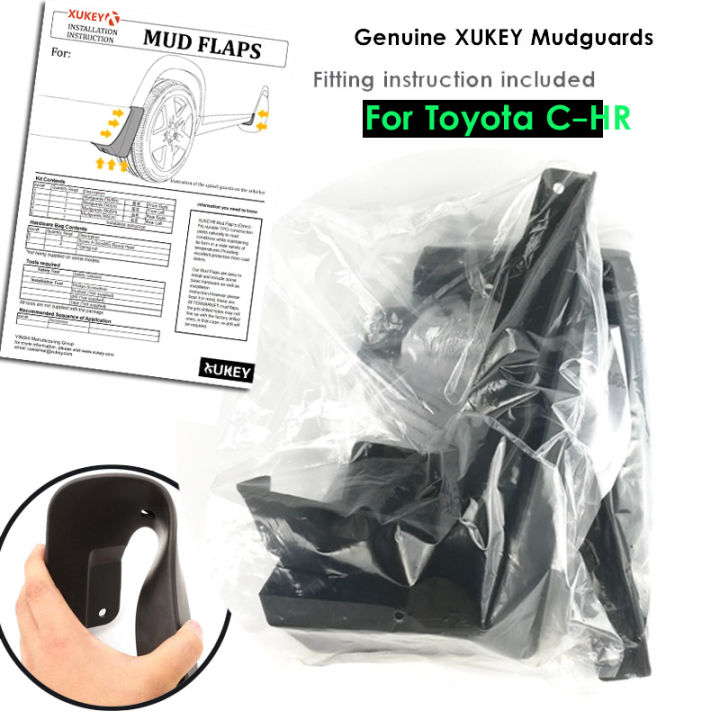 4pcs-รถ-mud-flap-ด้านหน้าด้านหลัง-mudguards-mudflaps-dirt-board-fender-สำหรับ-toyota-c-hr-chr-2016-2017-2018-2019อุปกรณ์เสริม-body-ชุด